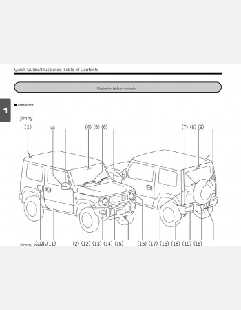 suzuki jimny 2021-2022 owners manual in english